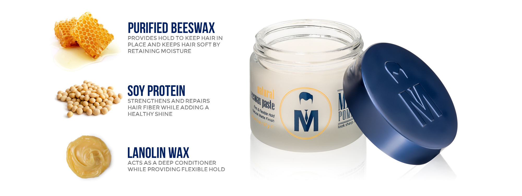 Natural Beeswax Paste Mister Pompadour