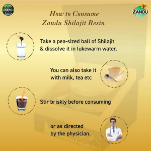 Steps to Consume Zandu Shilajit Resin