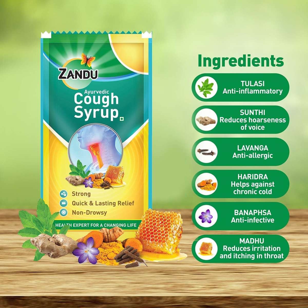 Zandu Cough Syrup Benefits