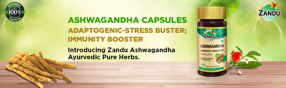 Zandu Ashwagandha Capsules with 2X