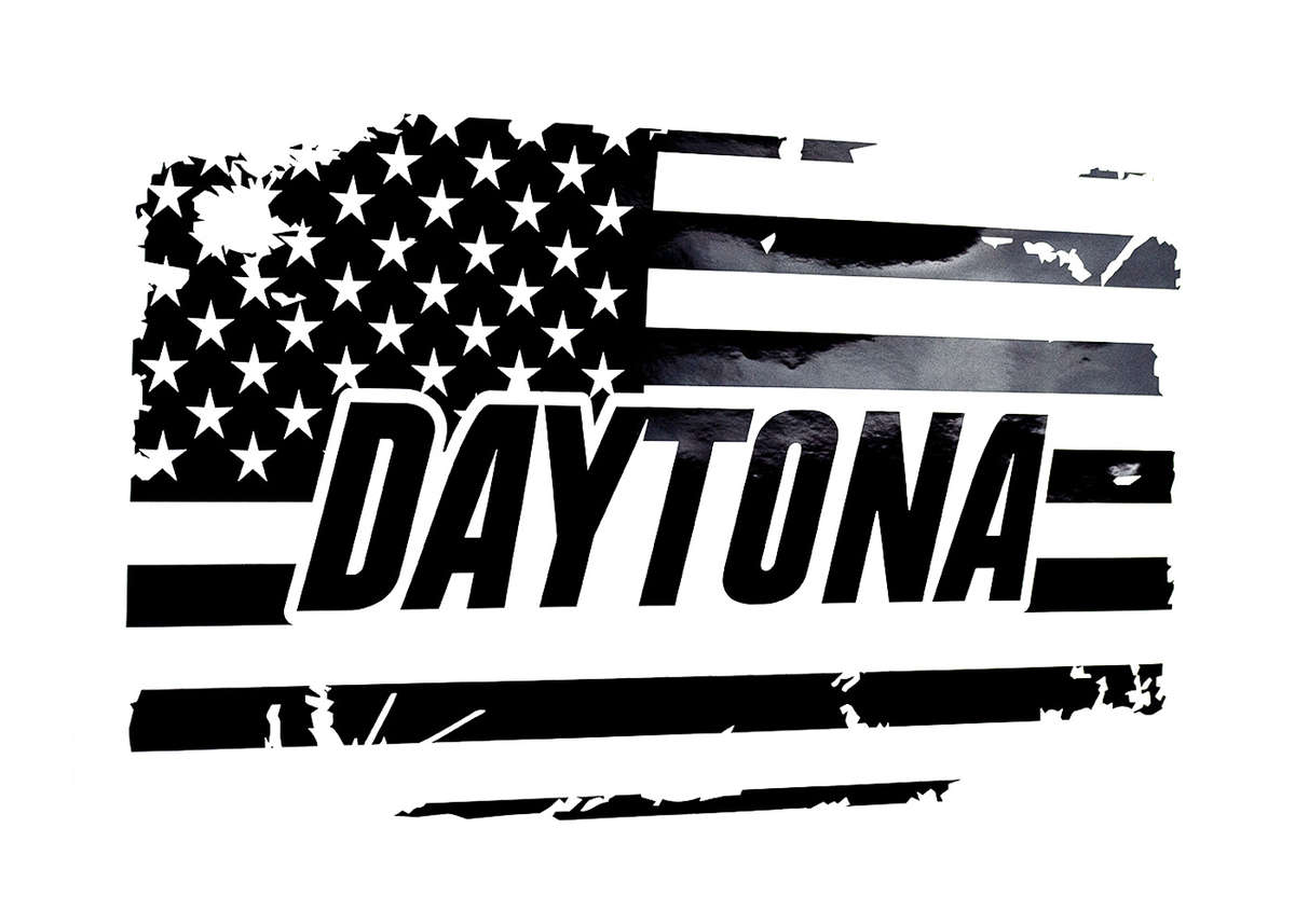 Daytona Rear Window American Flag Decal