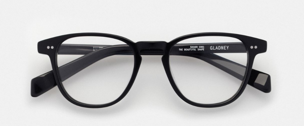 fekete színű, felül ívelt, Kaleos szemüvegkeret