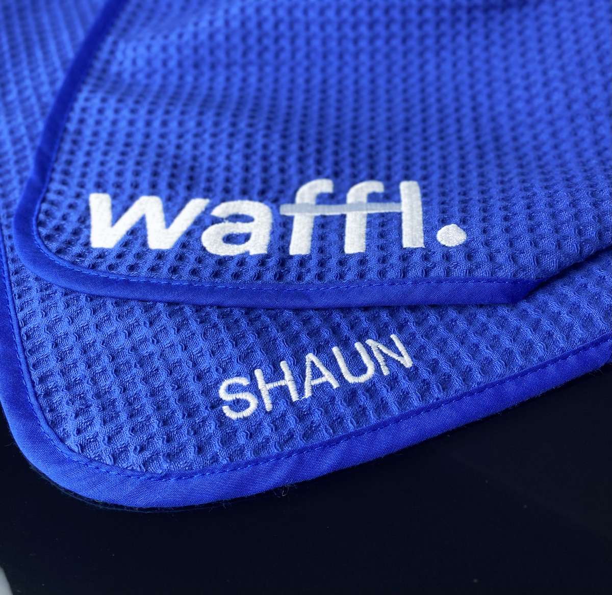 personalised_blue_waff_towel